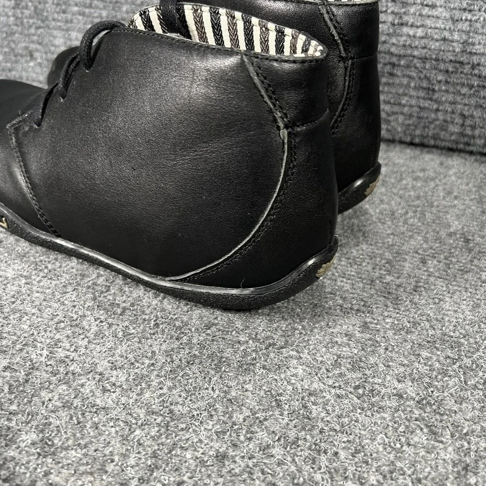 KURU Shoes Mens Size 7 Black Leather Chukka Comfort Casual Sneakers 100911‎